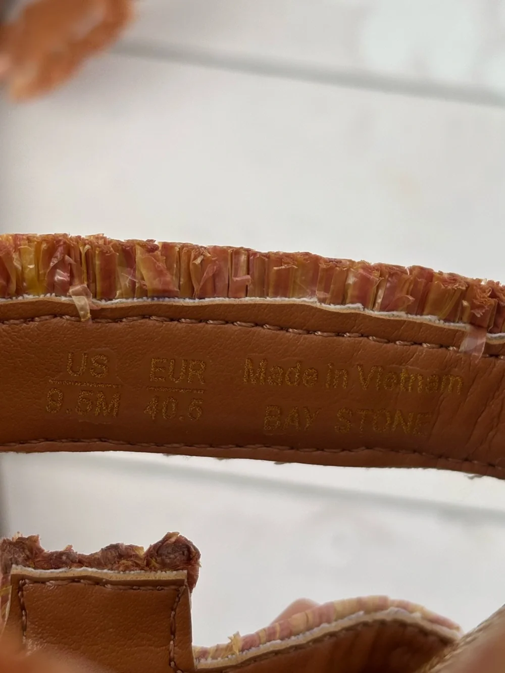 Sam Edelman Tan Ruffled Slide Sandals